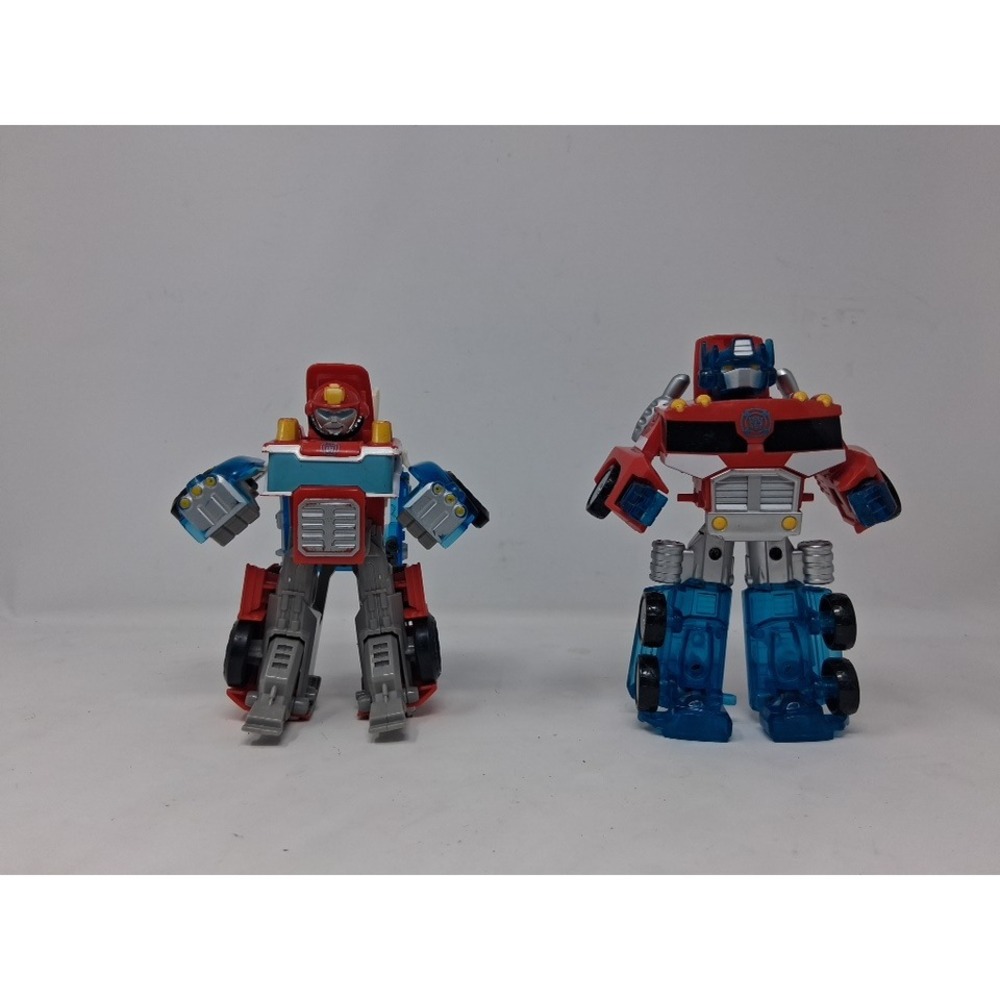 Playskool Heroes Transformers Rescue Bots Energize Optimus Prime Heatwave Lot - Picture 1 of 7